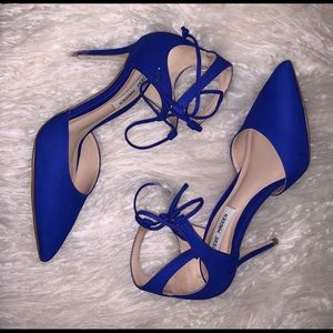 Blue Suede Heels